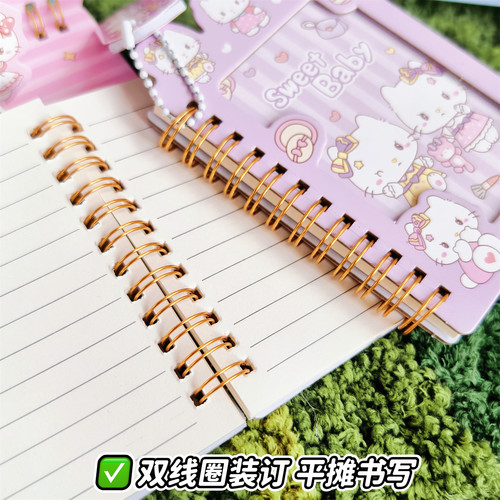 新款卡皮巴拉口袋线圈本卡通可爱笔记本子小学生高颜值随身记事本线便携吊坠小挂件笔记本小本子学生礼物奖品 - 图2