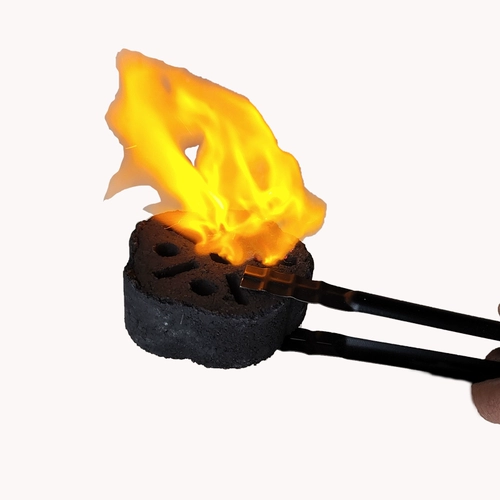 Новый тип горящего блока, освещенная хризантемная уголь без давления, на открытом воздухе сплошной блок сжигания приводит к блоку Ignite