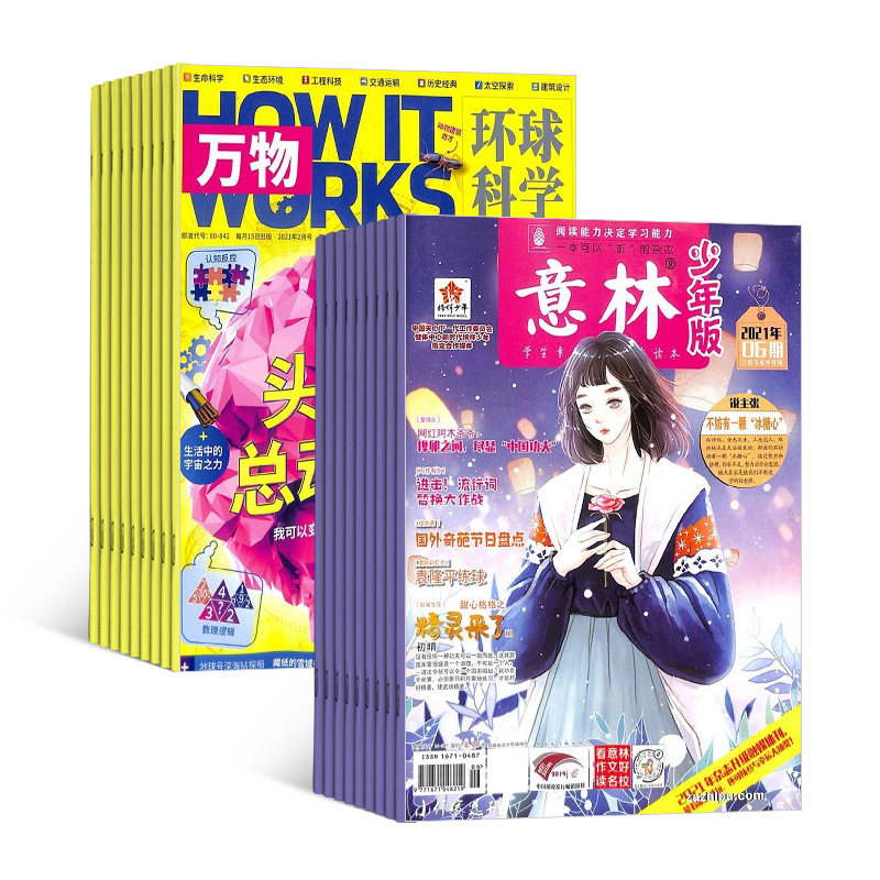 万物+意林少年版杂志组合杂志铺订阅 2023年八月起订全年订阅青少儿兴趣阅读科学期刊杂志订阅_虎窝淘
