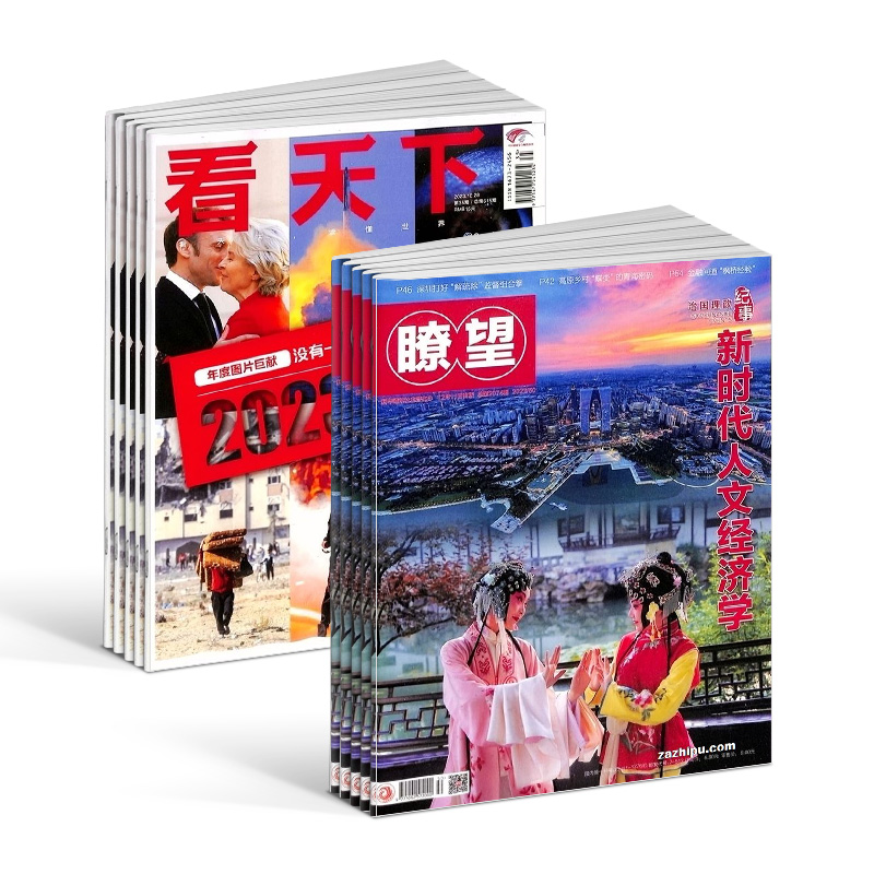 瞭望新闻周刊+vista看天下杂志组合 2024年7月起订 组合共87期 杂志铺 政治经济文化社会领域 重大时政新闻权威报道 - 图2