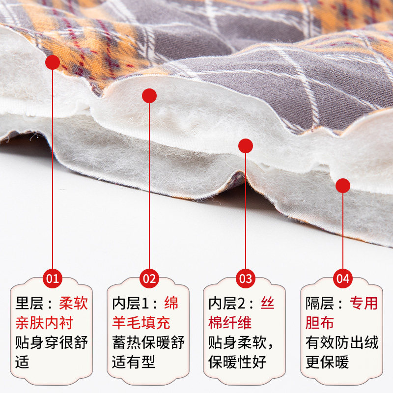 羊毛秋冬季加绒蚕丝高腰弹力打底裤 罗塔依曼打底裤