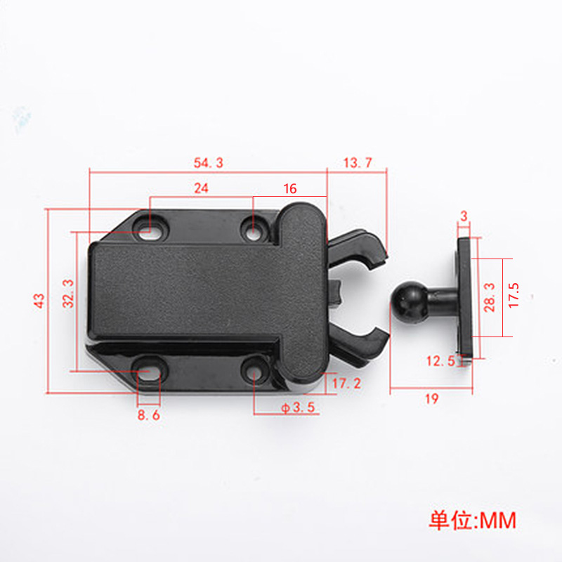 磁吸柜吸磁碰反弹自锁器 隐形门吸门碰珠甲虫消防柜门甲壳虫 - 图3