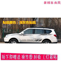 Suitable for land wind X8 car stickler retrofit bodywork waist line sticker X8 special car decorative color bar