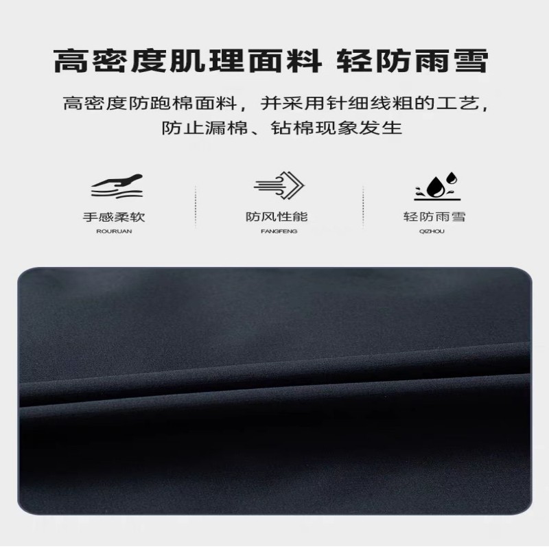 中年男士冬季棉衣爸爸冬装加绒加厚款桑蚕丝棉服男装休闲保暖外套