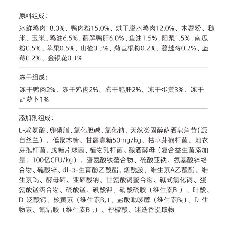 坦克小希狗粮鲜肉五拼冻干犬粮鸡肉鸭肉梨约克夏比熊成幼犬通用粮