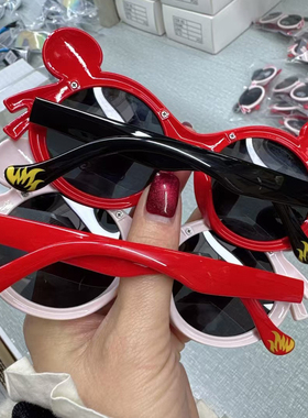 哪吒儿童墨镜男孩宝宝防晒防紫外线偏光太阳眼镜女童卡通时尚潮流