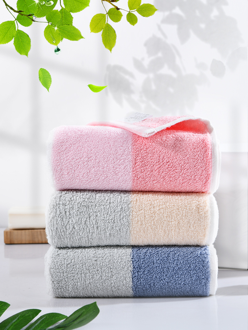 LOFTEX/亚光3条装毛巾纯棉不易掉毛擦头发吸水洗澡家用情侣成人款
