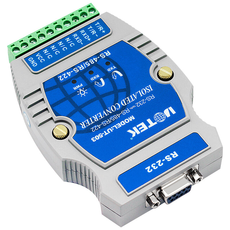 宇泰科技UT-503工业级232转485/422接口协议转换器无源双向光电隔离rs232转rs485串口转rs422通讯有源模块 - 图0
