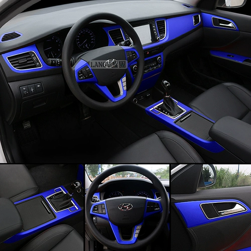 Автомобильная цветовая пленка синяя пленка наклейка ледяная мембрана подсветленная световая темно -голубое углеродное волокно Верхнее внутреннее салон