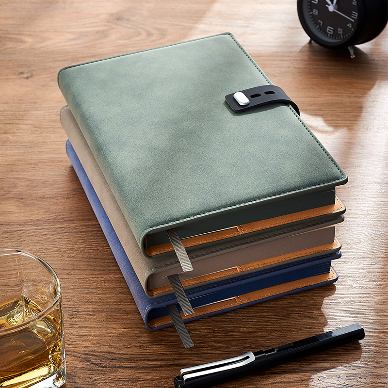 Simple a5 literary and exquisite conference embossed notebook