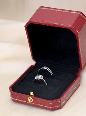 结婚对戒1.5克拉锆石仿真钻戒