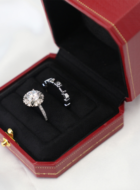 新款结婚对戒两克拉仿真钻戒