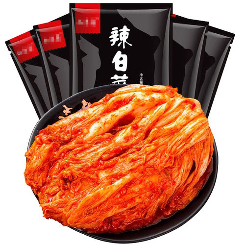 韩国风味泡菜正宗辣白菜韩式手工袋装朝鲜东北下饭小咸菜酱菜 - 图0