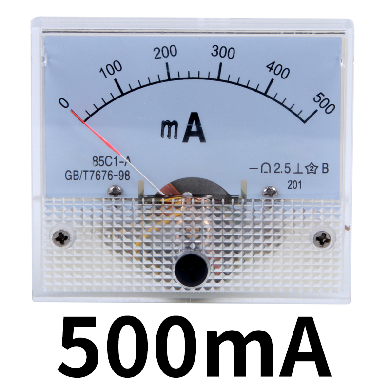 85C1指针表头机械型指针式直流电流表头直流电压1-500uA/1mA/300A-图0