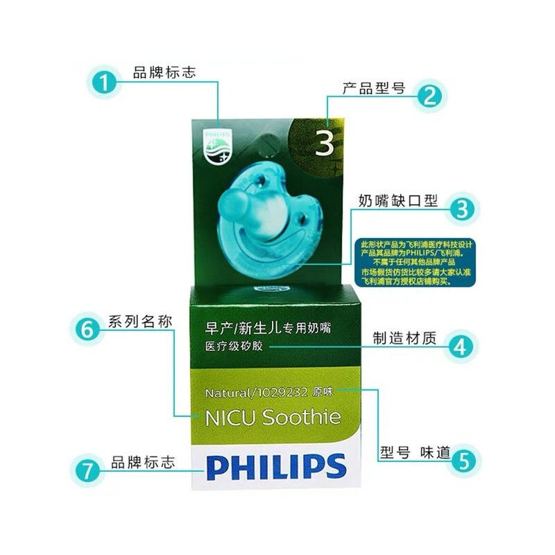 飞利浦防胀气新生到6新安怡0奶嘴 欣诺母婴奶嘴/安抚奶嘴