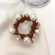 Coffee Pearl Pearl Diamond Hair Circle