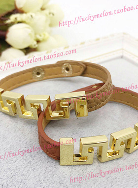 韩版手链女皮质手环欧