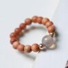 Barbie sandalwood DIY crystal ring rosary manufacturer wholesale specifications 0.4 men and women Chinese decorative jewelry cultural toys