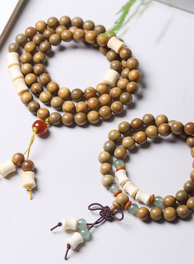 绿檀木DIY竹韵款系列手链 男女中式风念珠装饰首饰手持厂家批发