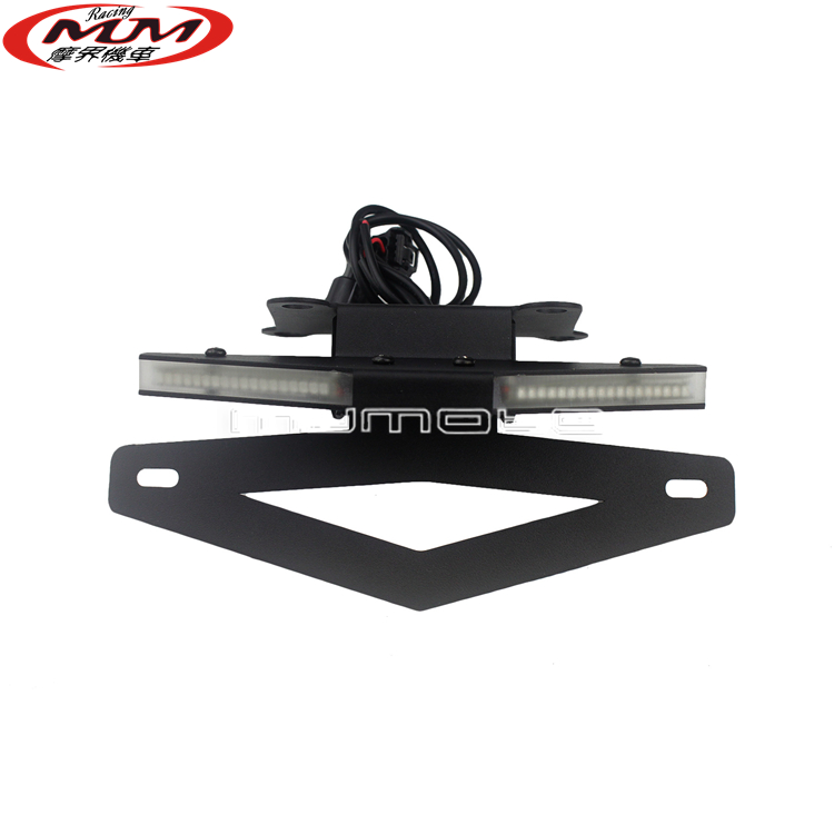 改装短尾适合川崎Z900RS摩托车挡泥板清除支架带LED转向灯车牌灯 - 图1