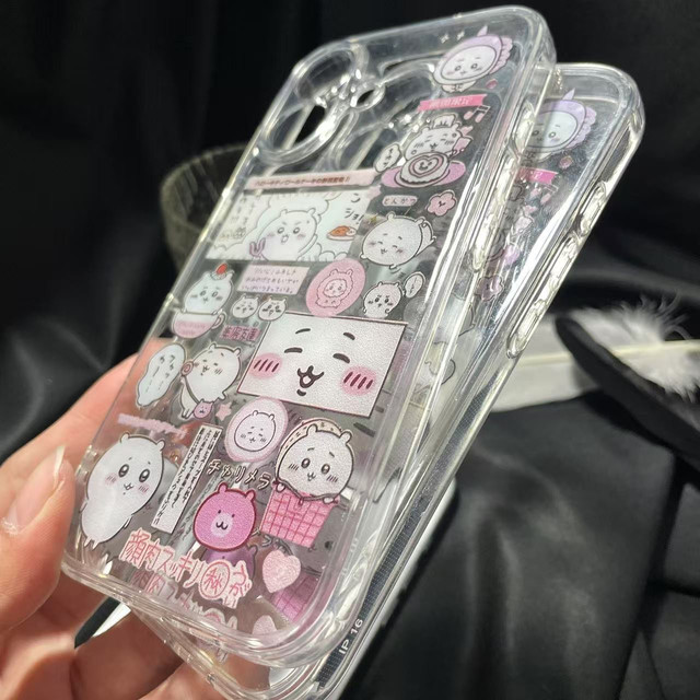 Daily play Jiyi suitable for 15 Apple 14 ProMax mobile phone case iPhone 12 all-inclusive 17 cute 13 Pro soft 15 Promax anti-fall 11 protective cover 16 female Xsmax soft 8p female mini