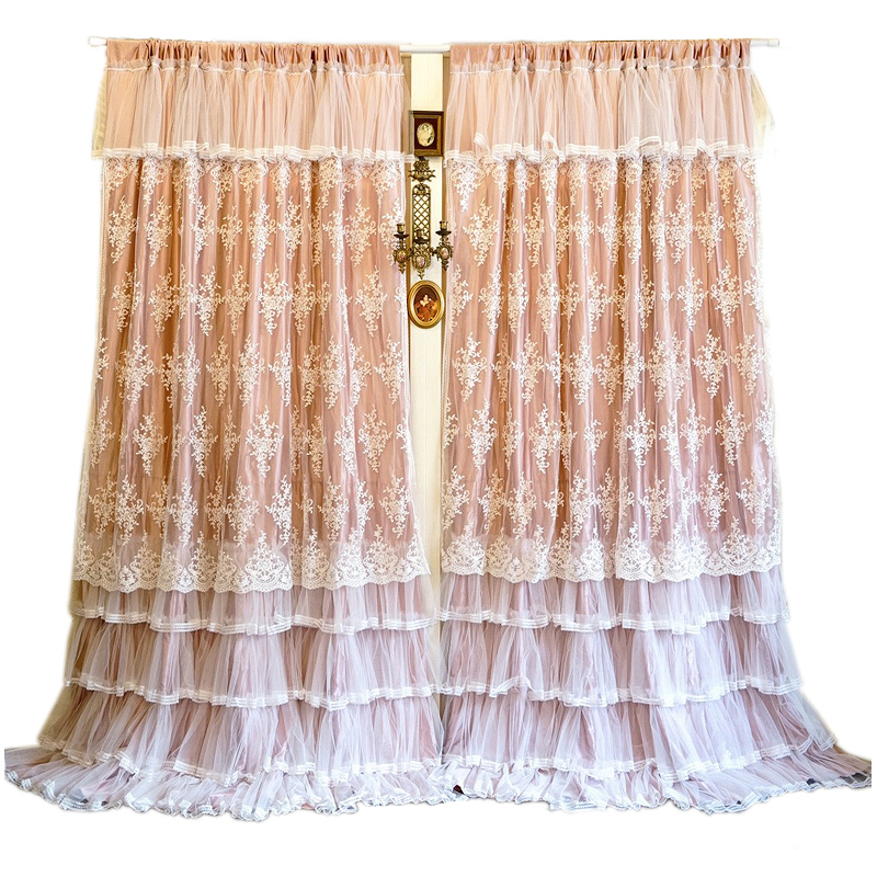 Laceshabby new retro ruffle embroidery