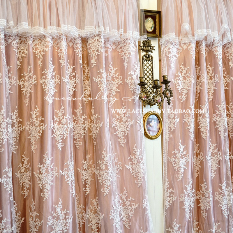 Laceshabby new retro ruffle embroidery