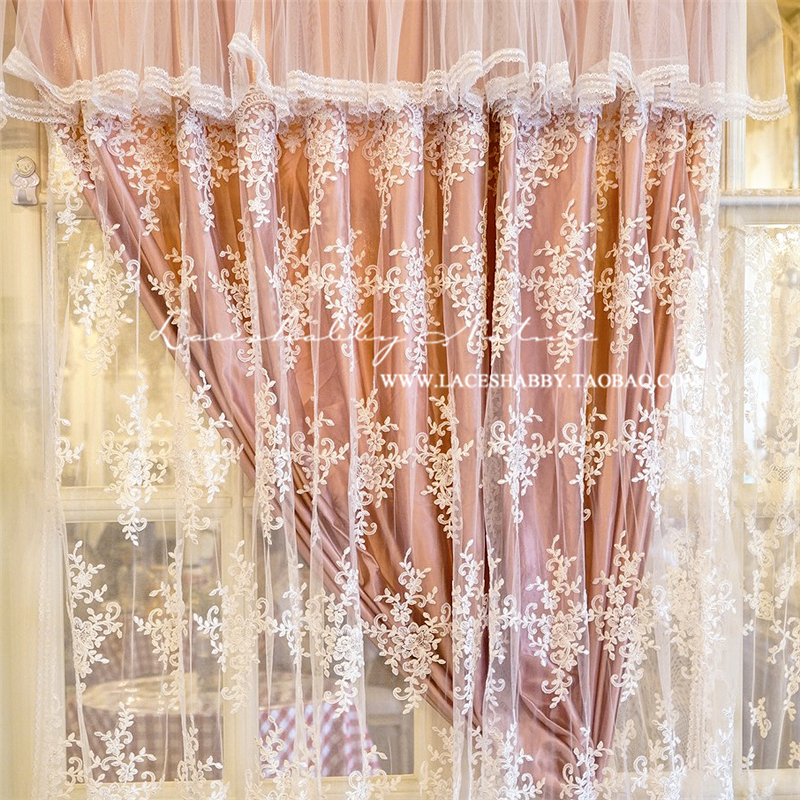 Laceshabby new retro ruffle embroidery