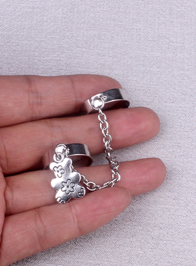 蹦迪组合朋克风连体夜店食指环