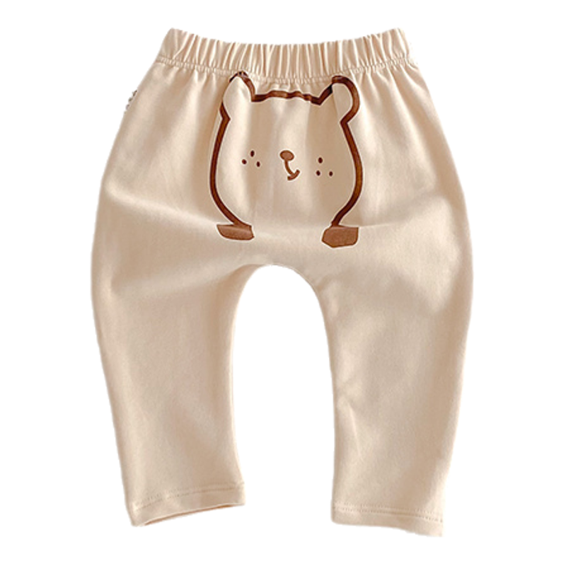 婴儿裤子春秋装男女宝宝卡通小熊打底裤纯棉pp裤外穿儿童屁屁长裤,淘宝优惠券,粉丝福利购,淘宝优惠卷