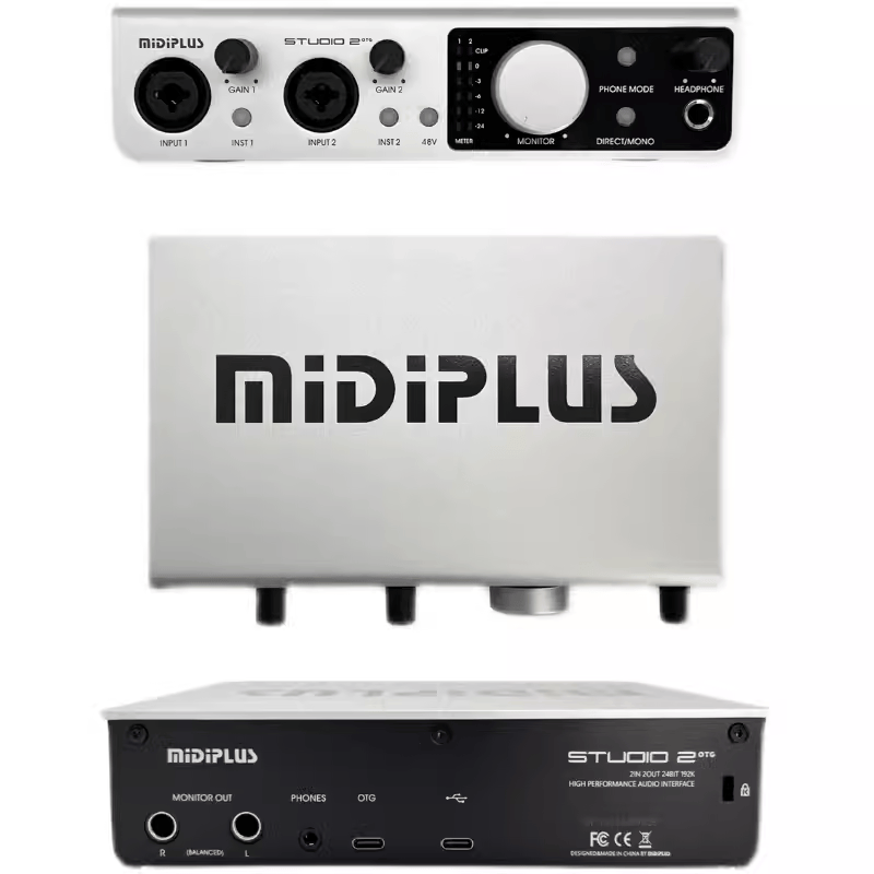 Midiplus迷笛 studio-2 otg studio2声卡直播 录音编曲网红直播 - 图1