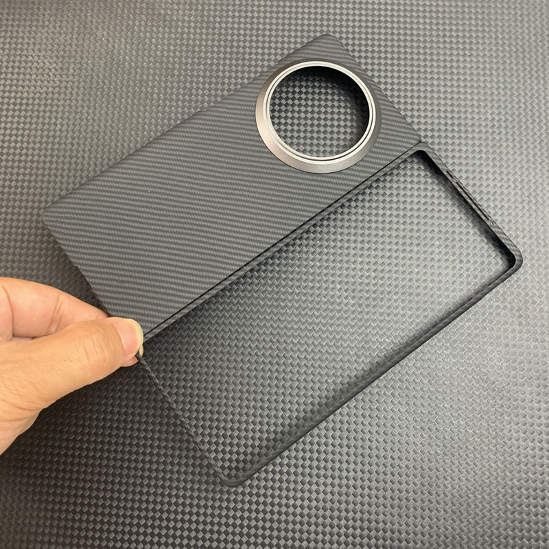 【新款波浪纹】适用vivoxfold3手机壳凯夫拉xfold3pro全包保护套折叠屏芳纶碳纤维防摔抗指纹商务磁吸保护壳 - 图3