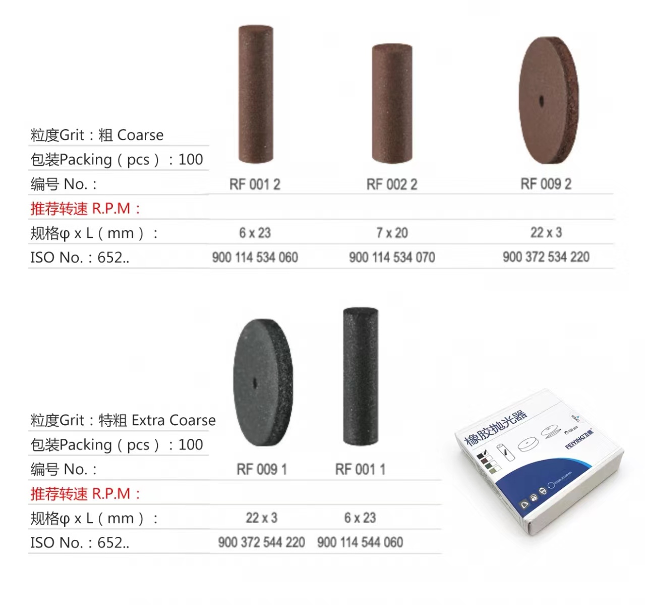 牙科材料抛光胶轮抛光胶粒橡胶抛光粒抛光棒抛光碟橡胶抛光器-图2