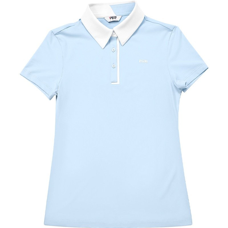 PGM高尔夫服装女装夏季短袖上衣透气显瘦T恤女士翻领POLO衫,淘宝优惠券,粉丝福利购,淘宝优惠卷