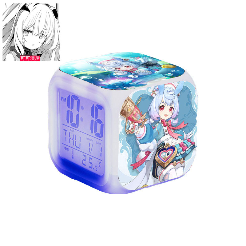 【可可漫屋】原神周边希格雯克洛琳德阿蕾奇诺闹钟儿童学生床头钟