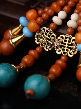 汽车挂件马上发财整木桃木雕刻汽车后视镜挂饰汽车用品平安顺利