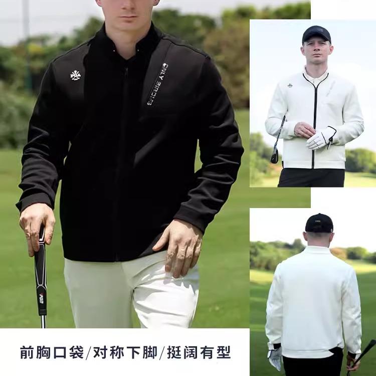 PGA 高尔夫服装男装外套秋冬季运动上衣防风立领保暖衣服golf球衣 - 图2