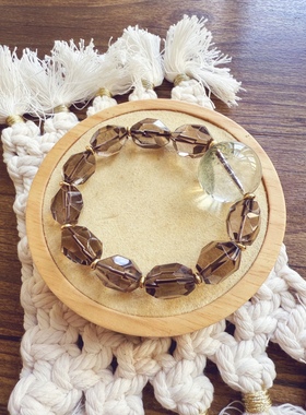 天然茶晶烟晶绿幽灵