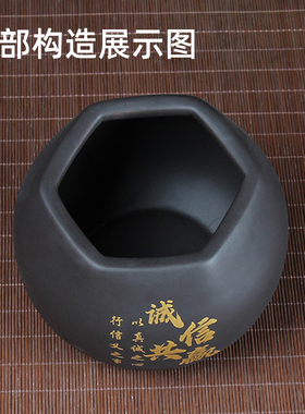 烟灰缸中古风新中式陶瓷大容量