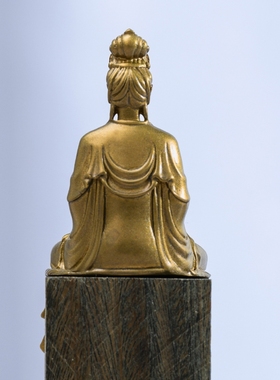 简修行黄铜大势至菩萨摆件随身佛