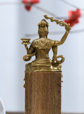 简修行黄铜文殊菩萨摆件随身佛
