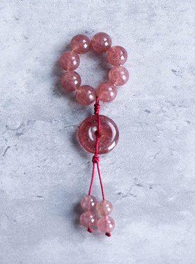 草莓十八子手串简修行女