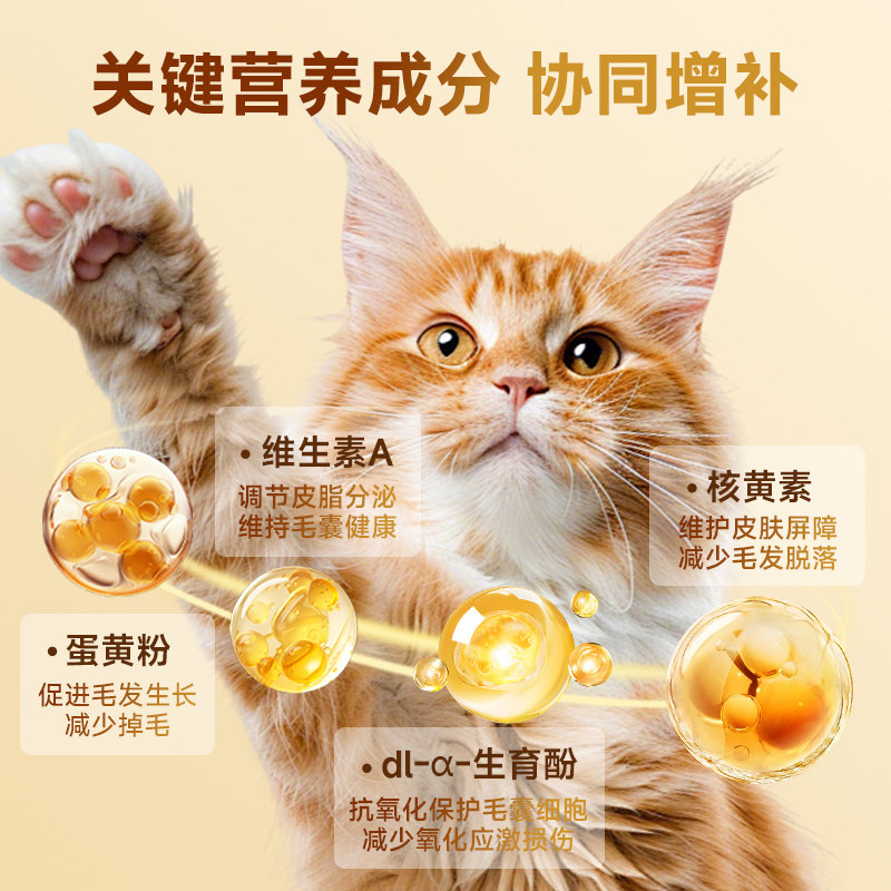 拜达尔D生物素乳化鱼油猫狗缓解掉毛美毛爆毛维生素宠物营养膏,淘宝优惠券,粉丝福利购,淘宝优惠卷