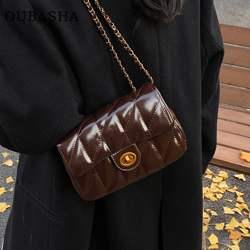 高级感超火小香风包包女式2025新款秋冬斜挎包轻奢小众菱格链条包,淘宝优惠券,粉丝福利购,淘宝优惠卷