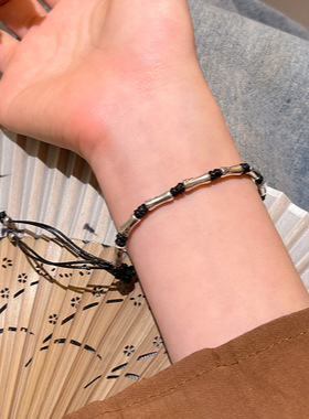 小众情侣手绳竹节手链