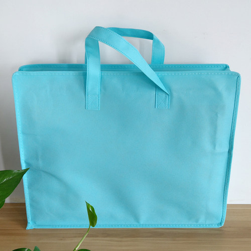 家纺夏凉被子包装袋无纺布拉链款手提袋毛毯四件套礼品袋衣物鞋子 - 图2