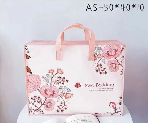 家纺夏凉被子包装袋无纺布拉链款手提袋毛毯四件套礼品袋衣物鞋子 - 图0