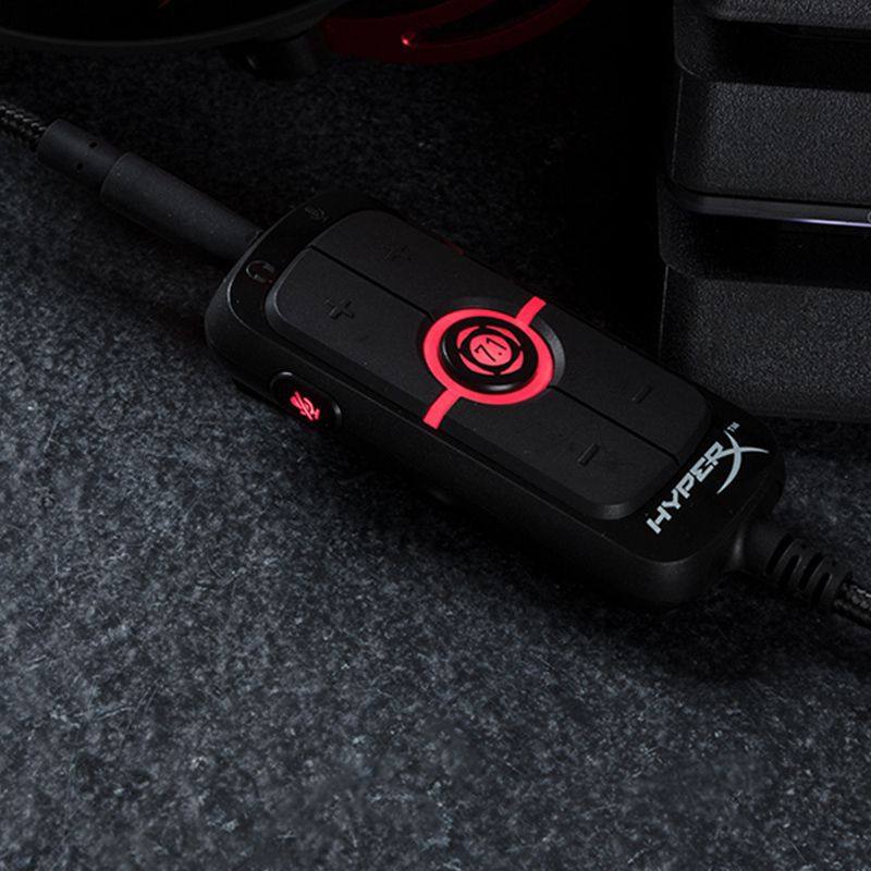 HYPERX灵音飓风AMP声卡3.5mmUSB7.1声道电脑吃鸡外置声卡