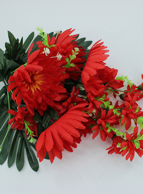 仿真菊花束12朵清明节祭祖上坟花
