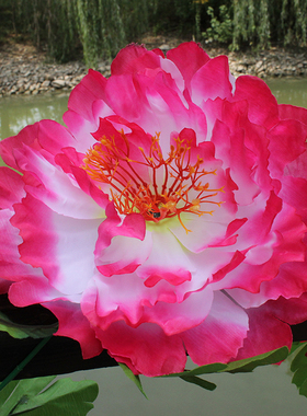 仿真牡丹花藤条墓碑花串上坟扫墓
